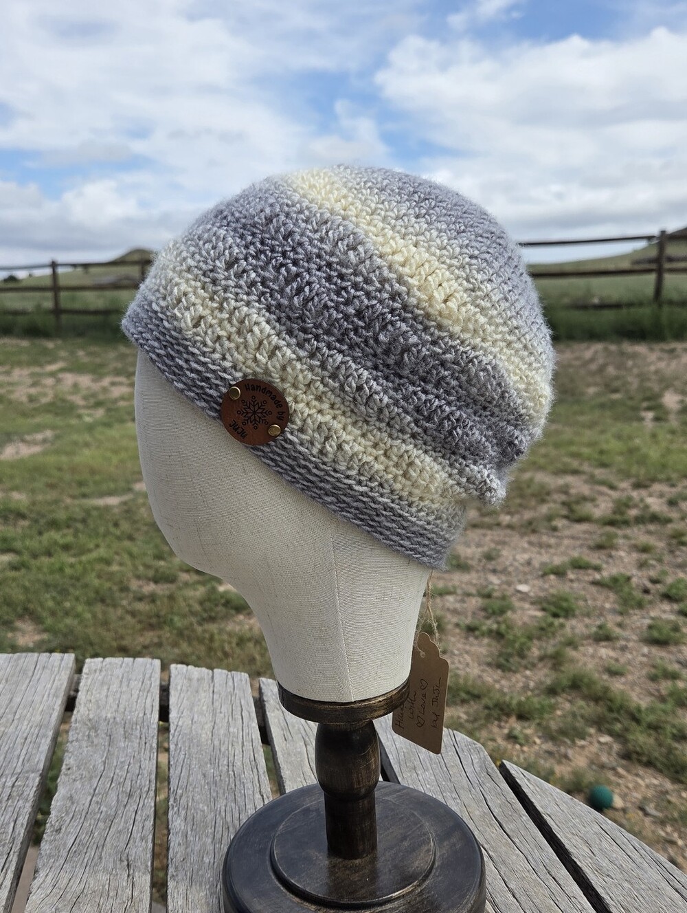 Artisan Handmade Crochet "Foggy Peaks" Cozy Unisex Beanie Hat